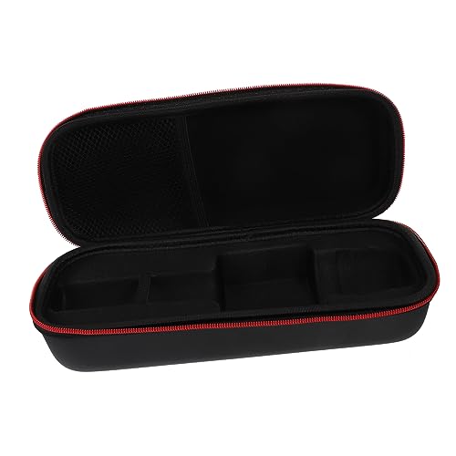 Abaodam Microphone Storage Container Drop Resistant Portable Eva Bag for Vocal Mic Large Zipper Pouch for Mic Digital Devices