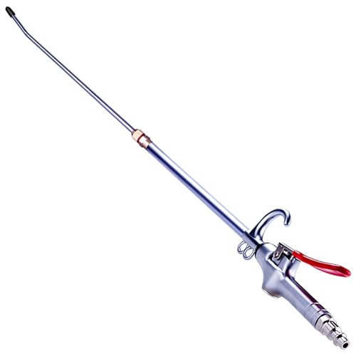 High Volume Powerful Industrial Air Blow Gun, 17-26 Inch Extensible Stainless Steel Air Flow Nozzle,...