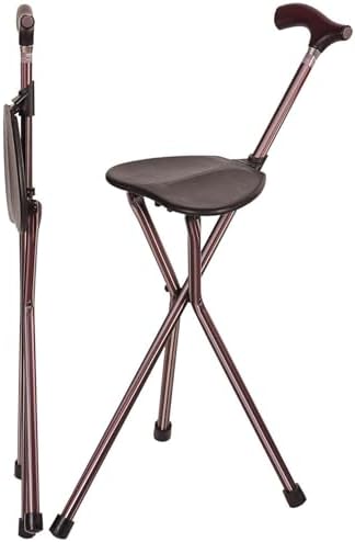 Switch Sticks Folding Walking Cane With Seat For Seniors & Adults...