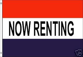 Now Renting Polyester Flag Banner Sign