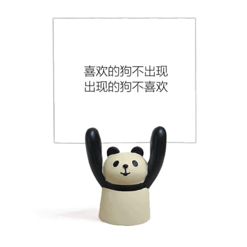 Panda porte-mémo avec citation touchante à offrir pour une décoration de bureau