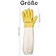 ERMWALR Ziegenleder-Imkerhandschuhe, stichfeste Imkerhandschuhe, für Männer und Frauen geeignet, Imkerzubehör, Imkerhandschuhe mit belüfteten Manschetten (Gelb, XL)