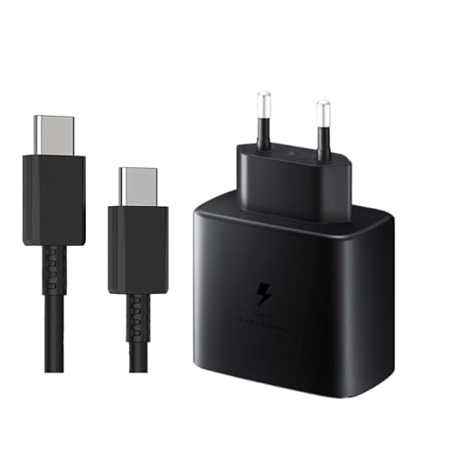 Image of The Black Store Original 45W Superfast Charger for Samsung Galaxy S23 Ultra /S23 Plus /S23 /S22 Ultra /S22 Plus-Includes Adapter & USB-C Cable (Black)
