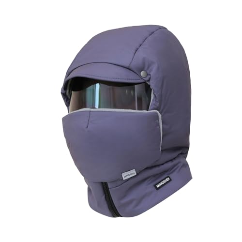 Generisch Cubierta completa para montar al aire libre con gafas. Gafas de invierno. Gorro térmico grueso para hombres y mujeres. Cobertura completa para montar al aire libre con gafas. Gorro térmico