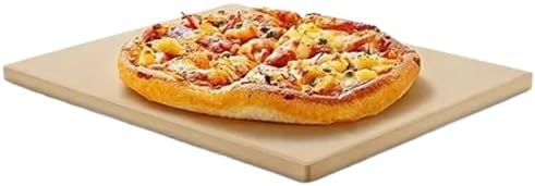 Pizza Stone for Grill - Square Tray for Cooking, Ceramic Stone fo...