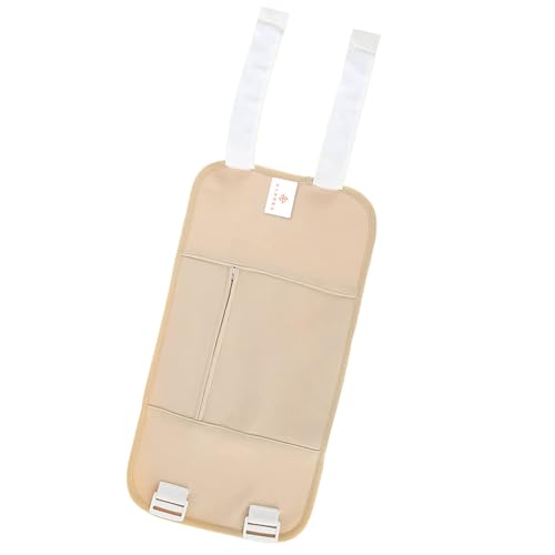 HANNEA Castor Oil Pack Wrap Organic Cotton for Liver Detox Reusable & Highly Absorbent Compress for Stomach Belly & Abdomen Adjustable Strap Waterproof Anti Oil Leak Khaki