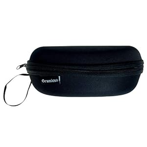 Oramics Étui à lunettes rigide – 16 x 6,5 x 6 cm – Étui à lunettes absorbant les chocs et les chocs pour protéger vos lunettes ou lunettes de soleil – Étui à lunettes pour homme et femme – Noir