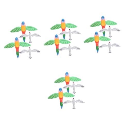 ULTECHNOVO 4 juegos de globos inflables para fiestas temáticas de playa, decoración de piscina con loros, fáciles de inflar y reutilizables, para fiestas de verano y vacaciones en la playa