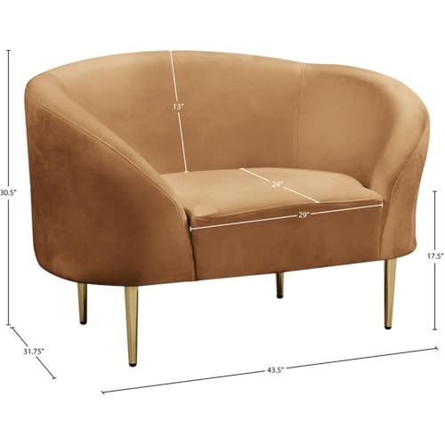 Sillón Curvo Contemporáneo Terciopelo Suela miniatura 3