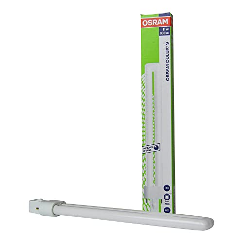 Osram DULUX S 11 W/900 Lampada Fluorescente Compatta, Bianco Neutro, 4000 Kelvin, compact fluorescent light (cfl), g23, tubolare