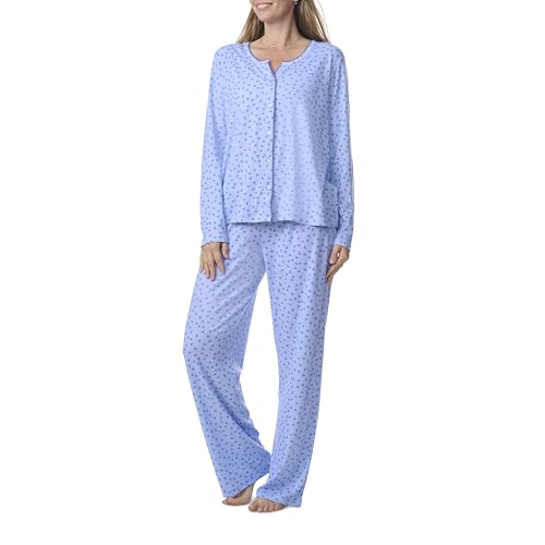 Karen Neuburger Women's Long Sleeve Cardigan Pajama Set