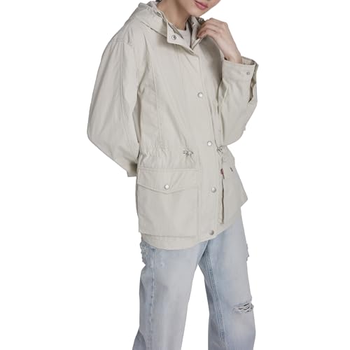 Image of Levi's Women's Cinch-Waist Hooded Rain Anorak