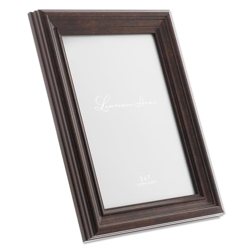 Image of Lawrence Frames 535557 Bronze 5x7 Classic Detailed Oil Rubbed Picture Frame
