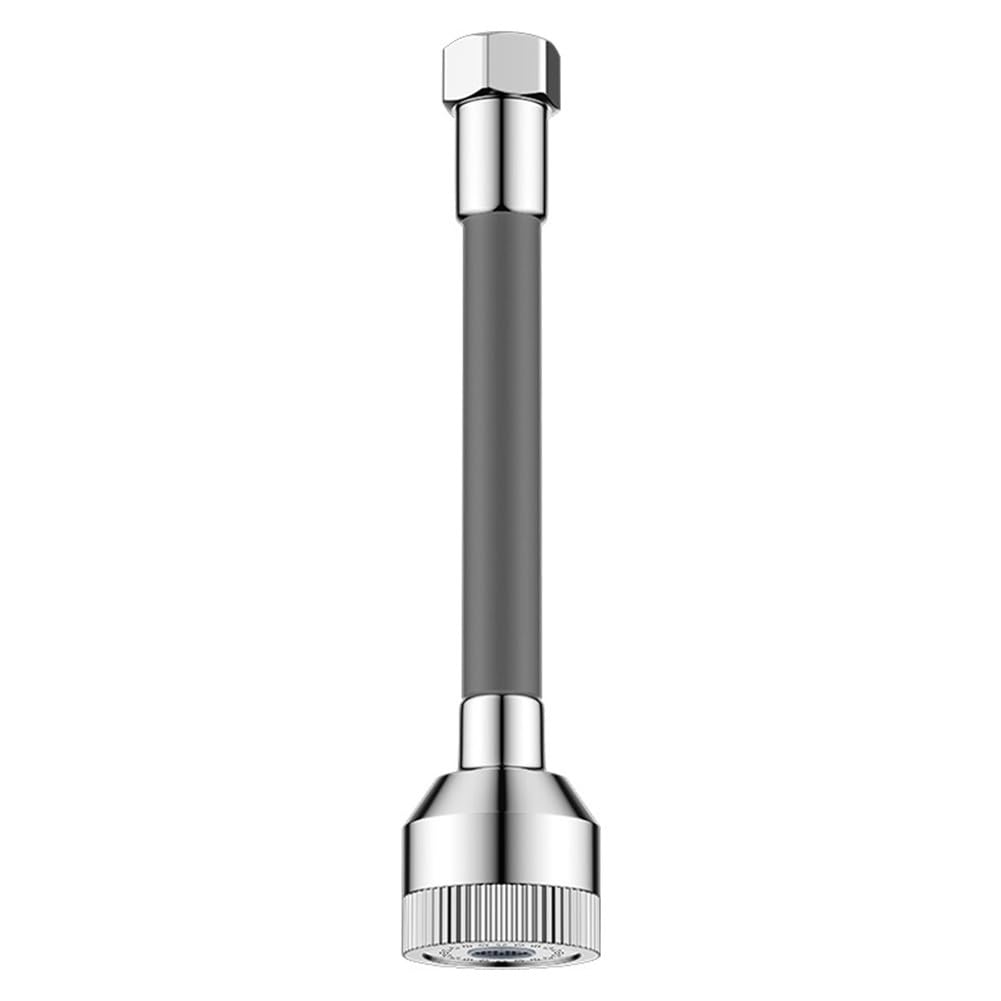 Prolunga flessibile per rubinetto con rotazione a 360 e 3 modalità di flusso d'acqua, aeratore per lavello da cucina, struttura in ottone e ABS, argento, filettatura 22 mm
