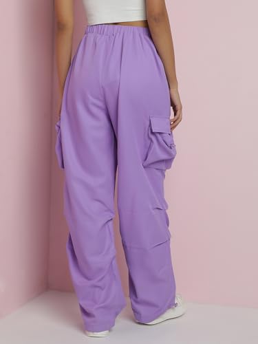 Image of KOTTY Women's High Rise Relaxed || Straight || Joggers Fit Cargo's for Pants || Trousers