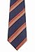 Rosiika Men Navy Bronze Copper Stripe Jacquard Tie Fashion Unique Necktie For Groomsmen Big Boy Youth Son