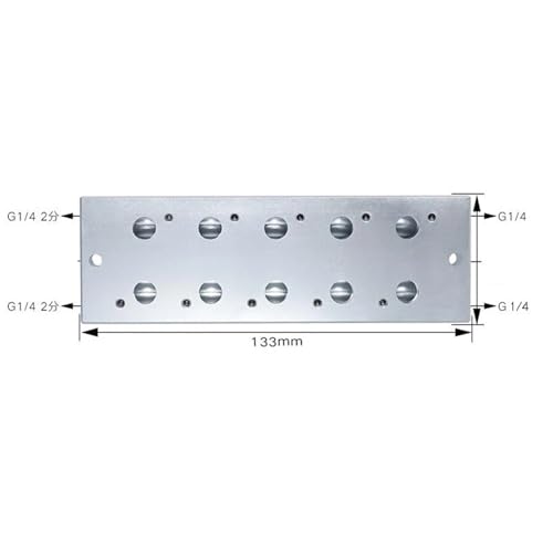 Base pneumatique 3V110-06 de haute précision avec vis et joints - 4
