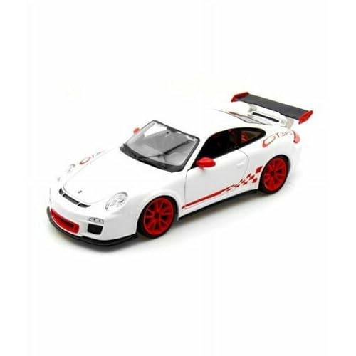 Modelo metal Porsche 911 GT3 RS 1:36 escala 5" blanco miniatura 1