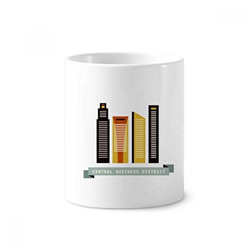 Gobelet céramique Singapour pour brosse à dents et crayons pot de rangement design 350ml
