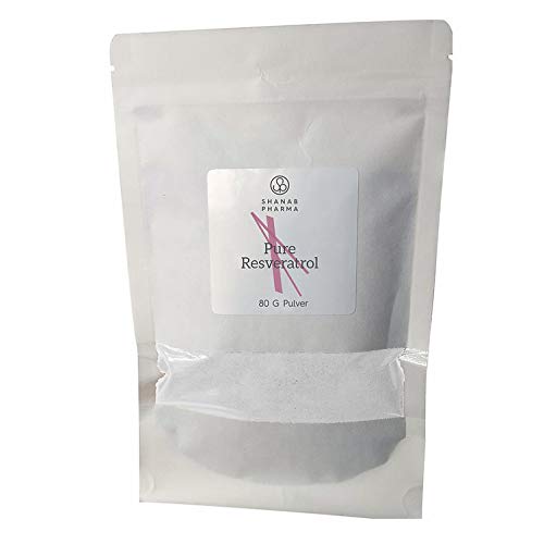 Resveratrol Pure +98% | Cuspidatum Extrakt aus jap. Staudenknötterich | 100% Natürlich | Mikronisiertes Pulver 80g Cover