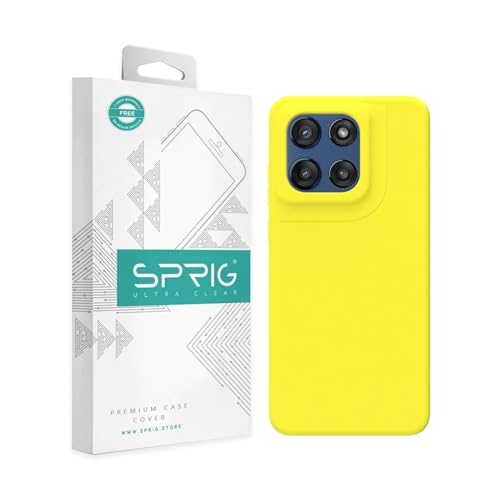 Image of SPRIG Compatible with Moto Edge 60 Stylus Premium SilkTone Back Cover Drop Tested Shock Proof Mobile Case for Men, Women, Boys and Girls with Camera Protection (Shining Yellow)