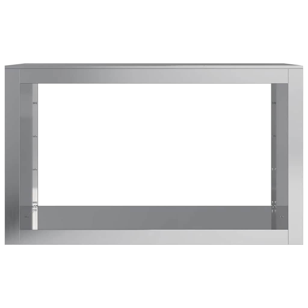 Brennholzregal aus verzinktem Stahl 100x40x60 cm, robustes Feuerholz Regal für Kamin und Ofen, praktischer Holzständer für Innen und Außen
