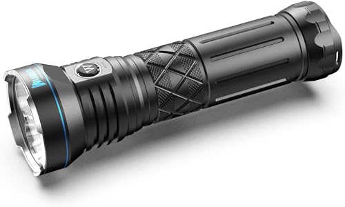 WUBEN A9 12000 High Lumens Flashlight 1378ft Beam Distance 552 Hours Long Runtime Type-C Rechargeable 10200mAh Battery Included Multiple Modes IP68 Waterproof Rechargeable Flash Light