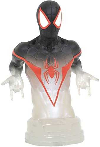 DST SDCC 2021 Spiderman Marvel Comic Camouflage Miles Morales Bust, 7 inches