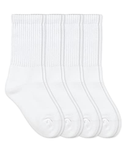 Jefferies Socks Mens Womens Military Ribbed Cushion Sport Crew Socks 4 Pair Pack