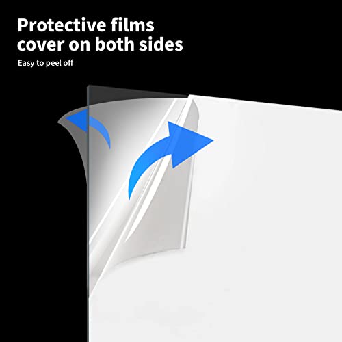 Image of Art3d (2 Pack) 1 /8 inch Thick Plexiglass Sheets - 59 inch x 29 inch PET Clear Acrylic Sheets for Art Design,Craft Projects, Signs, DIY in Home, Wedding, Festival,Party,Office