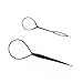 Produktbild GODHL 2pcs Haar Tail Twister Inhaber Frisurenhilfe Band Schwarz Dutt Styler Haartwister Ponytail Styling Maker Pin Werkzeug