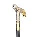 Golden White Dragon Handle Pattern Walking Stick Party Fashion Elegant Walking Stick Decorative Cospaly Cane Knob Crosier 89cm