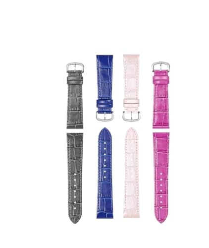 Bracelet montre cuir vachette Cartier Dumont 15.5 17 or rose 19mm