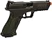 Evike Airsoft - APS XTP Shark Full Automatic Select-Fire Metal Co2 Gas Blowback Airsoft Pistol (Color: Two-Tone Black + Black Multicam/Standard Handle / CO2)