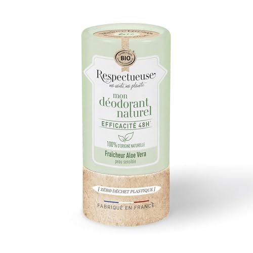 Contre les mauvaises odeurs mon déodorant naturel Respectueuse à l'Aloe Vera Bio protège la peau