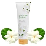White Gardenia Scented Body Cream, 8 oz Daily Body Lotion with Smooth Texture, Light Fragrance Moisturizing Cream for Home, Travel, and Everyday Use
