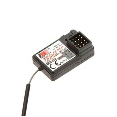 KONTONTY Gt2b Gt2 Gt3b Gt3c Receiver 3-Channel 2.4ghz Rm2322-1 for Rc Car Easy to Use Black