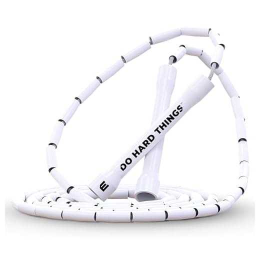 Corda de pular com contas Elite SRS Do Hard Things – Cordas de salto ajustáveis para fitness – Alças inquebráveis e contas inquebráveis – Adição perfeita ao seu equipamento de exercício
