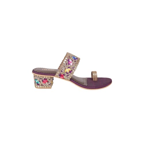 Image of Metro Women Elegance Ethnic & Traditional Slip-on Sandal