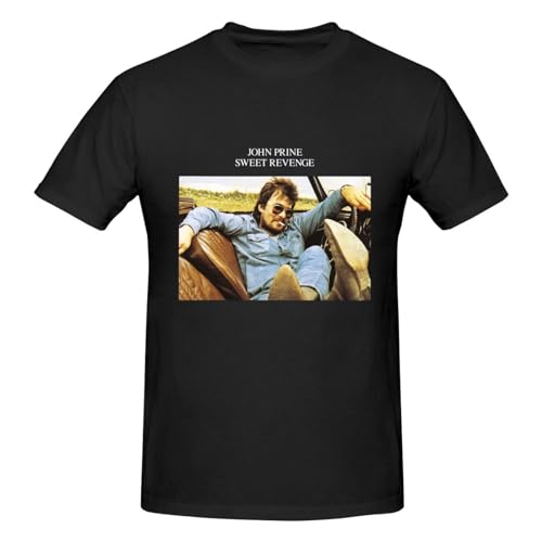 John Prine Men's T-Shirt Shirt Basic Short Sleeve Music Tee Fashion Classic Basic Casual Top