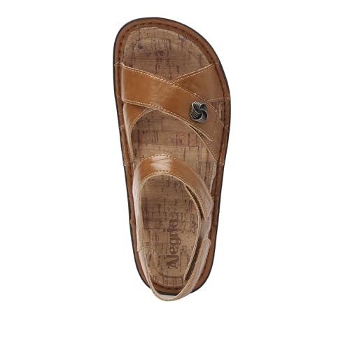 Image of Alegria Women Kelsi Cross Strap Adjustable Leather Sandal