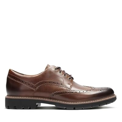 Clarks Batcombe Wing, Zapatos de Cordones Derby, Marrón (Dark Tan Lea-), 43 EU | Ya disponible en tu tienda friki favorita! En mundofriki.es!