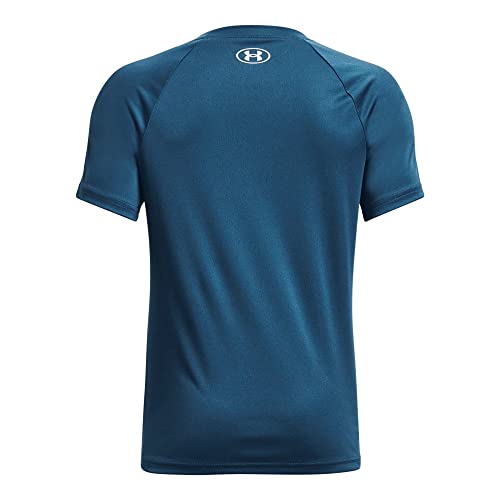 Image of Under Armour Boys' Tech Hybrid Printed Fill Short-Sleeve T-Shirt