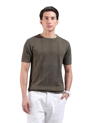 T-shirt texturé en tricot plat contre la chaleur estivale