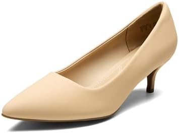 DREAM PAIRS Women's Pumps Kitten Heel Pointed Toe Shoes for Women...