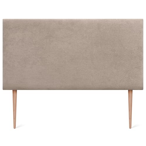 DHOME Tête de Lit Capitonnée Unie en Tissu Aqualine avec Pieds Hauteur 70CM Épaisseur 4cm et 8cm pour Mur Acoustique Têtes de Lit Tête Absorbante Lit...