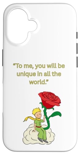 Camiseta The Little Prince with Rose Quote | para los Amantes de los Libros Carcasa para iPhone 16