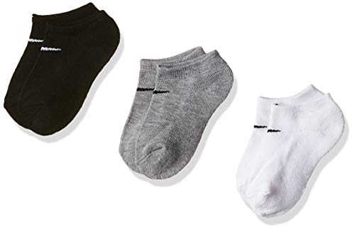 Nike Socks Toddler/Little Kid's 3-Pairs Grey Asst. No Show Sz: 5-7 Fits 10C-3Y