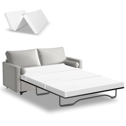 Srora 4 Inch Gel Memory Foam Sofa Bed Mattress Replacement, Full Size 72