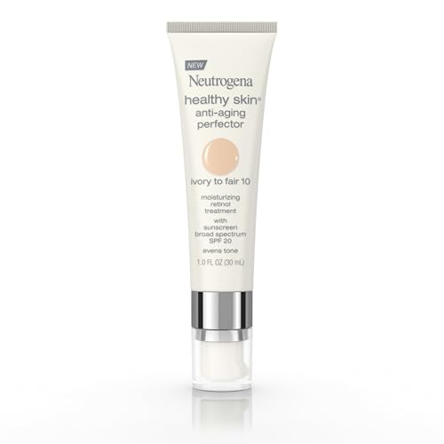 Neutrogena Healthy Skin Anti-Aging Perfector Tinted Facial Moisturizer and Retinol Treatment with Broad Spectrum SPF 20 Sunscreen with Titanium Dioxide